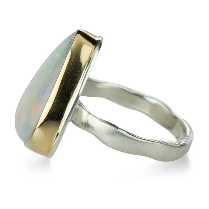 Triangular Australian Opal Ring | Jamie Joseph Rings