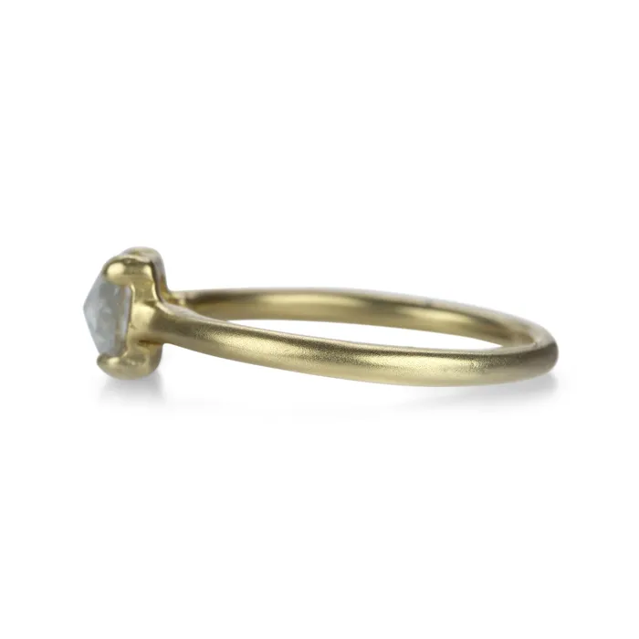 Victoria Cunningham Rings | 14k Round Rustic Diamond Ring