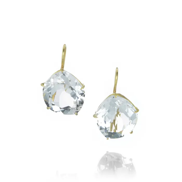 White Topaz Petal Earrings Rosanne Pugliese Earrings