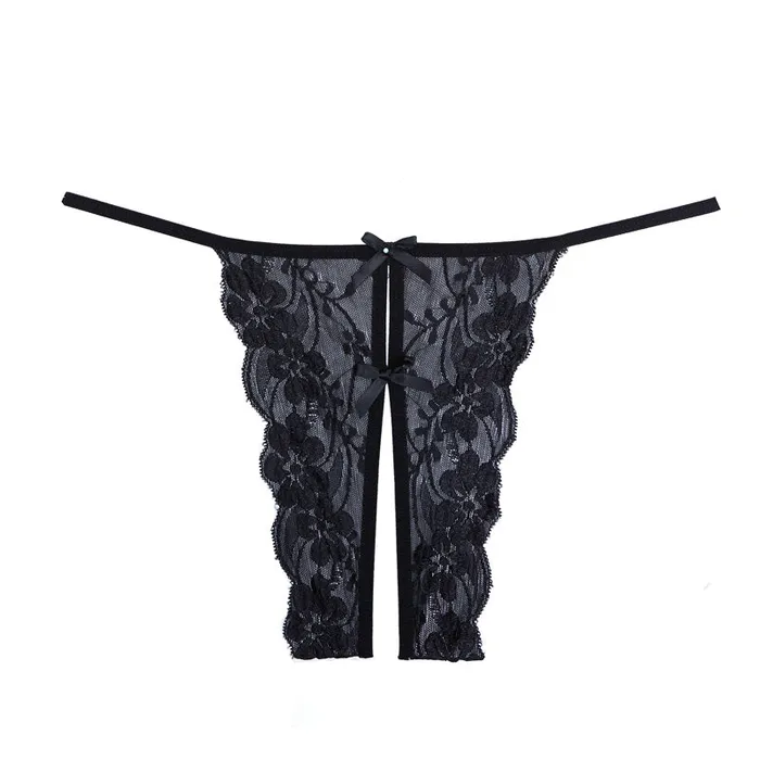 Allure Lace Open Panty With Double Mini Bow Detail In The Front And Back Allure Lingerie Female Sex Toys Allure Lace Open Panty With Double Mini Bow Detail In The Front And Back Allure Lingerie Female Sex Toys