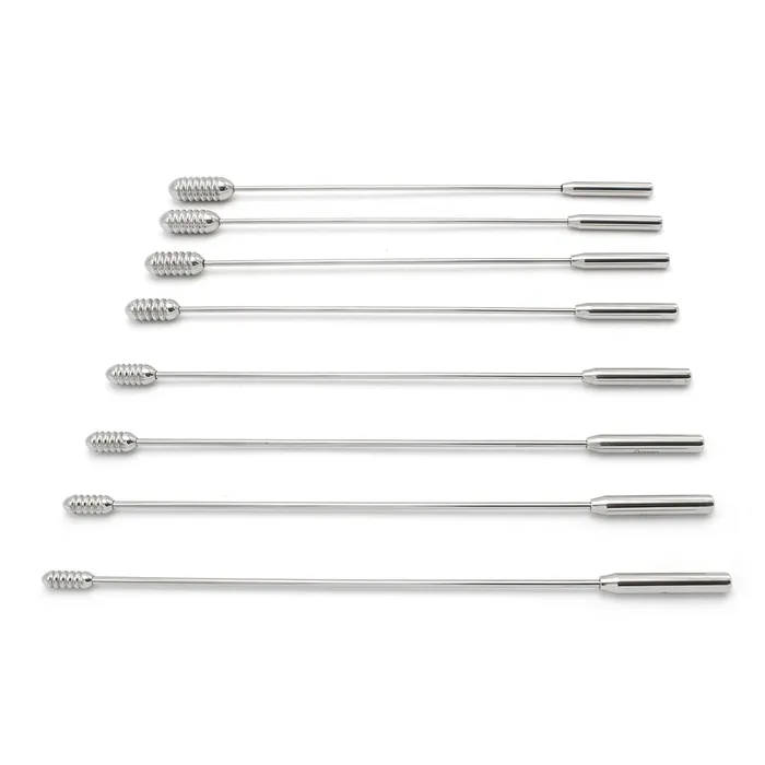 Anal | Kiotos Kiotos Steel - Set Met Geribbelde Rosebud Dilators/sounds In Luxe etui - 8 Stuks Anal | Kiotos Kiotos Steel - Set Met Geribbelde Rosebud Dilators/sounds In Luxe etui - 8 Stuks