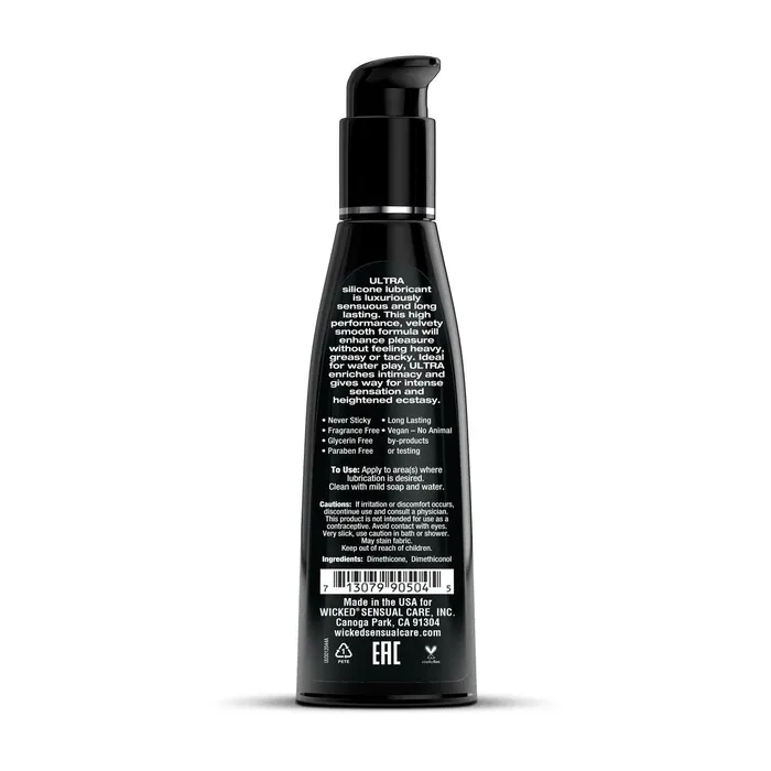 Anal | Wicked Lubrificante Intimo a base di Silicone senza Profumo Ultra Fragrance 120 ml Wicked