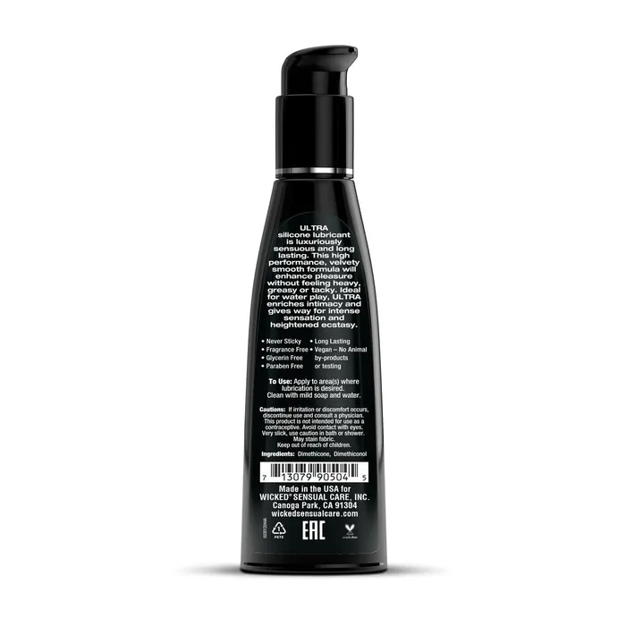 Anal | Wicked Lubrificante Intimo a base di Silicone senza Profumo Ultra Fragrance 120 ml Wicked