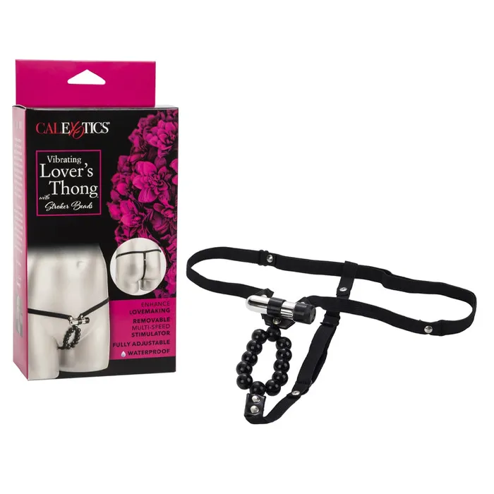 California Exotic Male Sex Toys Vibrating Thong With Beads