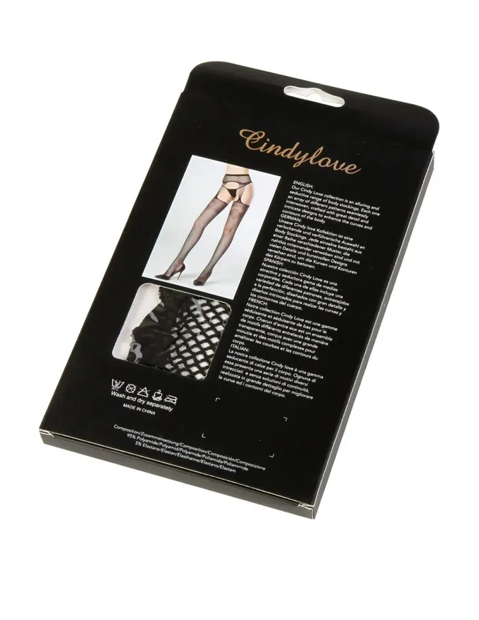 Cindylove Vibrators | Cindylove - Jarretelkousen - No. 40138 - One Size - Zwart