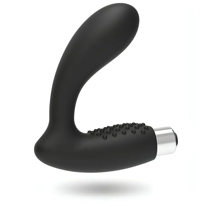 Female Sex Toys | Addicted Toys Stimolatore per massaggio prostata e perineo in silicone - 10 modalità di vibrazione, Ricaricabile, Nero