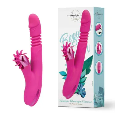 Female Sex Toys HoneysToy Begonia Angel Realistic Telescopic 