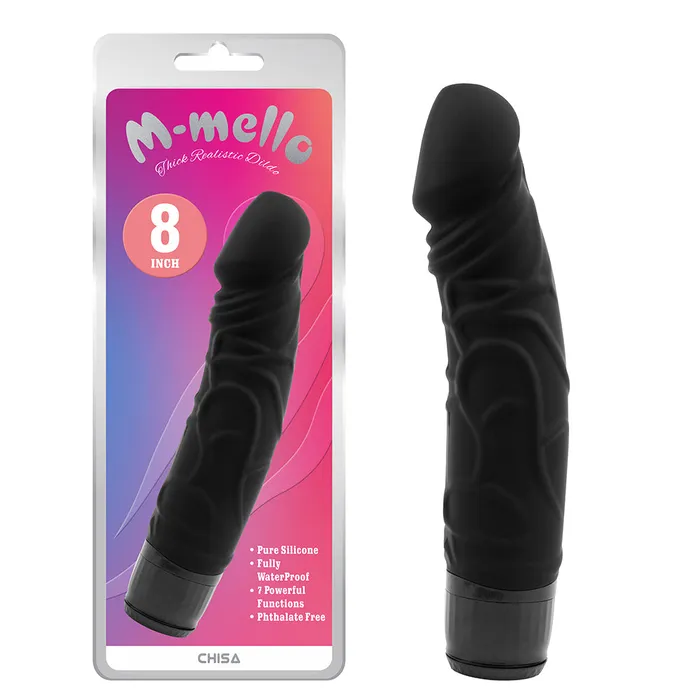 Female Sex Toys | M- Mello - Siliconen P-Shape Vibrator - 17,5 cm - Zwart - Chisa