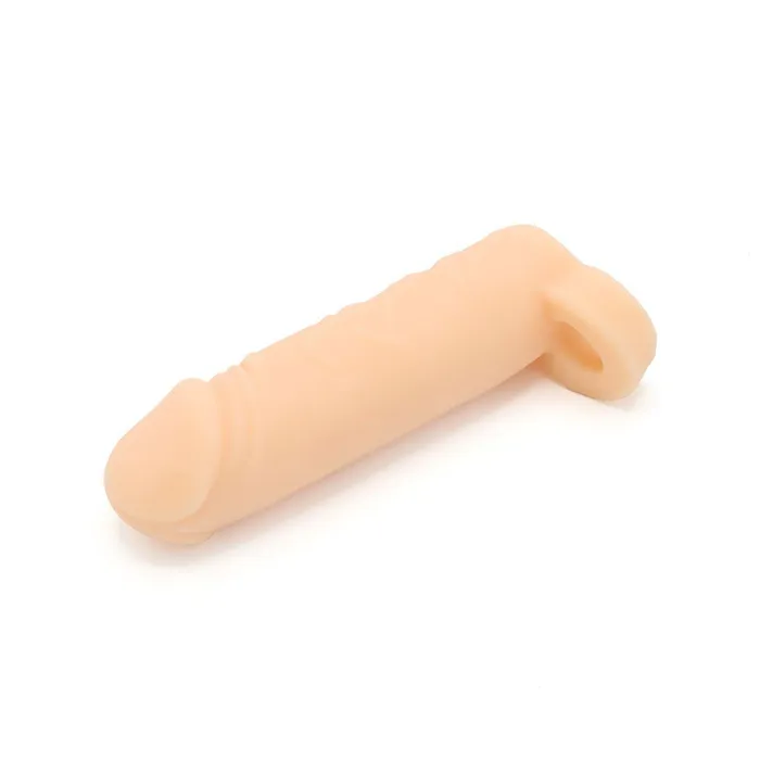 Male Sex Toys | Kiotos Kiotos - Realistische Penis Sleeve - Extra Soft - Met Ballstretcher - Comfort, Plezier en Extra Omtrek