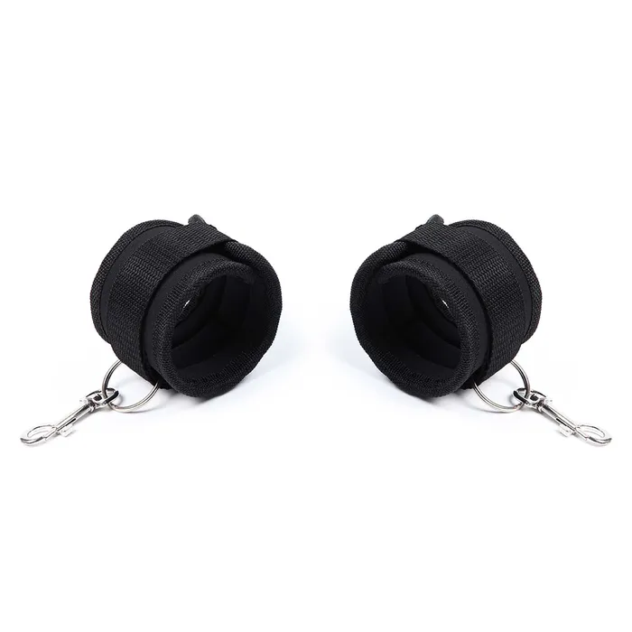 Smart Moves Vibrators | Smart Moves - Neopreen Polsboeien met Klittenband - Zwart