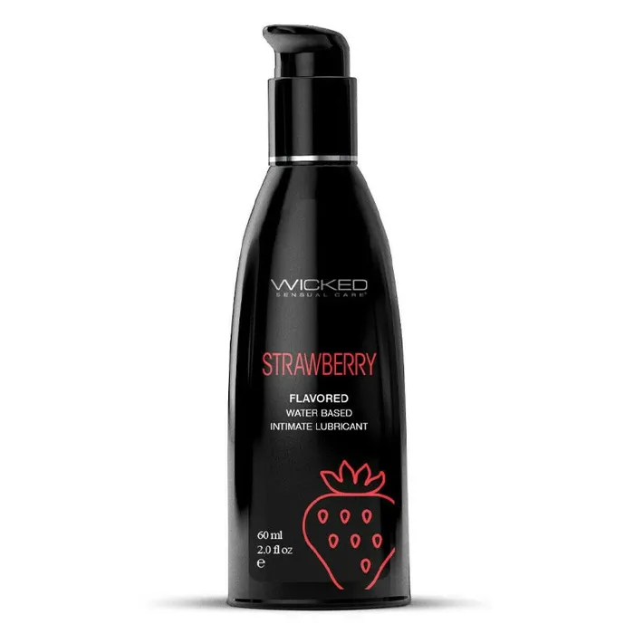 Wicked Sensual Wicked Sensual Aqua Strawberry Flavoured Lubricant Lubricants Wicked Sensual Wicked Sensual Aqua Strawberry Flavoured Lubricant Lubricants
