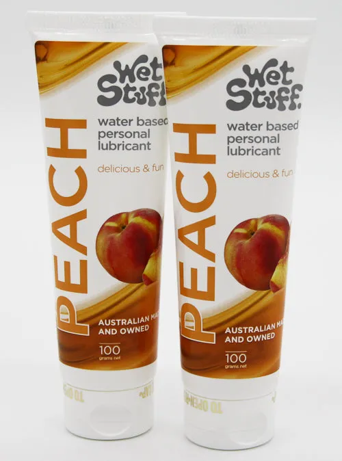 2 x Wet Stuff Peach Tube 100g Wet Stuff Vibrators