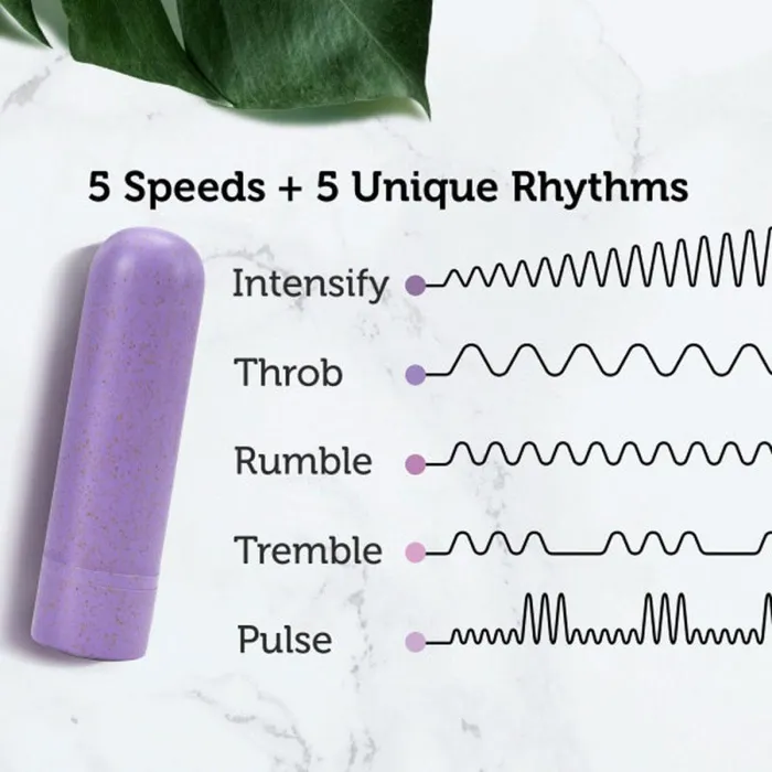 Blush Novelties Gaia Eco Rechargeable Bullet Lilac Female Sex Toys