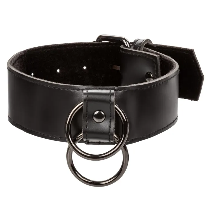 Calexotics Anal | Euphoria Collection Collar With Chain Leash - Black Calexotics Anal | Euphoria Collection Collar With Chain Leash - Black