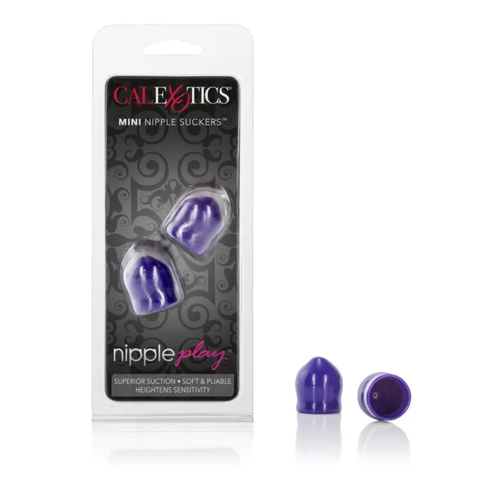 CalExotics Vibrators Nipple Play Mini Nipple Suckers Purple