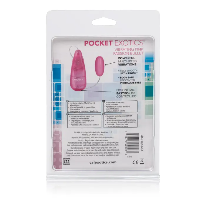 CalExotics Vibrators | Pocket Exotics Bullet - Pink Passion