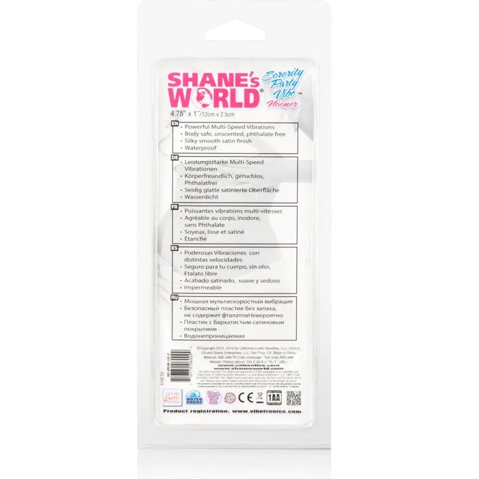 CalExotics Vibrators | Shanes Worlds Sorority Party Vibe Nooner - Pink