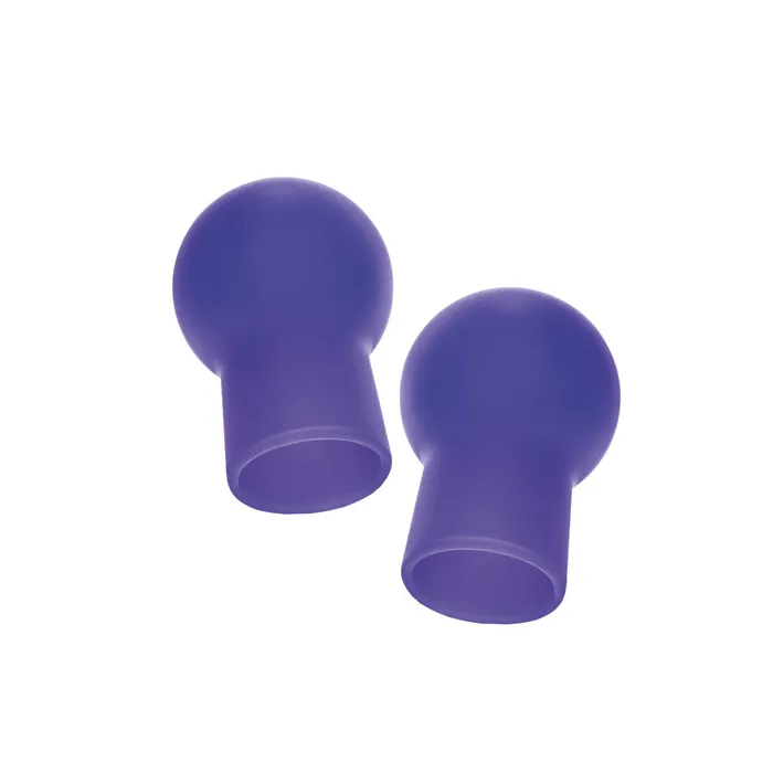 Couples CalExotics Nipple Play Silicone Advanced Nipple Suckers Purple