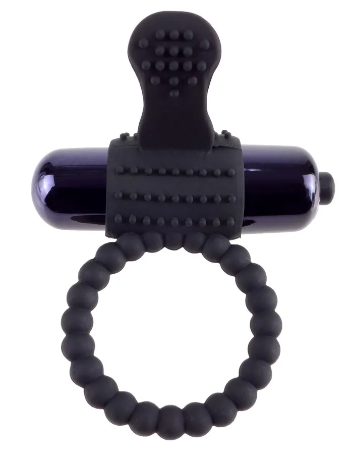 Couples Pipedream Fantasy CRingz Vibrating Silicone Super Ring Black