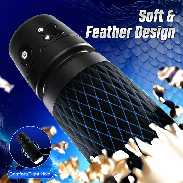 CyberSkin B-Warrior - Black USB Rechargeable Sucking & Vibrating Auto Masturbator | CyberSkin Male Sex Toys CyberSkin B-Warrior - Black USB Rechargeable Sucking & Vibrating Auto Masturbator | CyberSkin Male Sex Toys