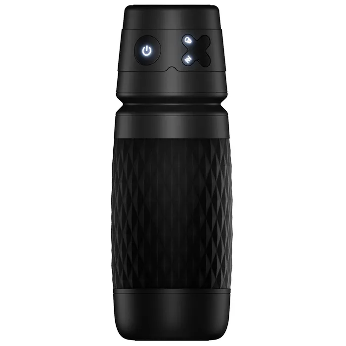 CyberSkin B-Warrior - Black USB Rechargeable Sucking & Vibrating Auto Masturbator | CyberSkin Male Sex Toys CyberSkin B-Warrior - Black USB Rechargeable Sucking & Vibrating Auto Masturbator | CyberSkin Male Sex Toys