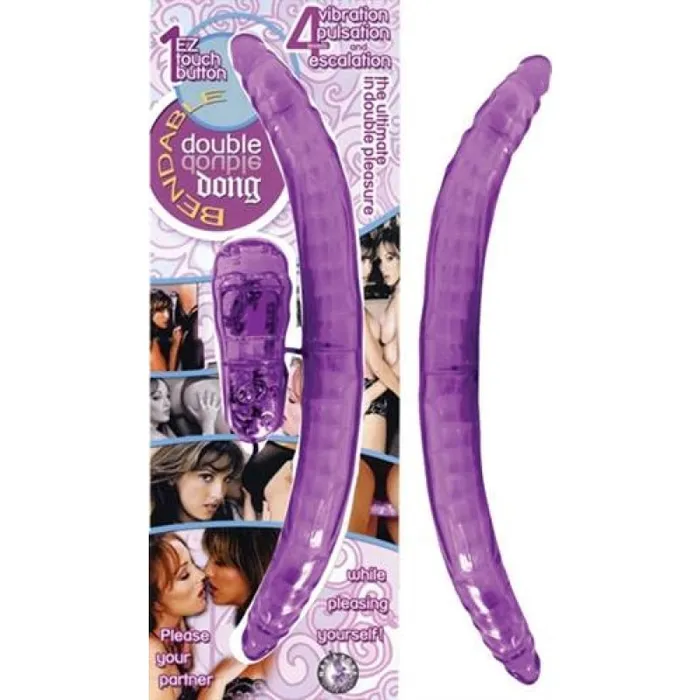 Dildos Nasstoys Bendable Double Dong Lavender