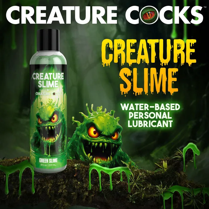 Dildos | XR Brands Creature Slime by Creature Cocks - Green Slime - Green Water Based Lubricant - 237 ml Bottle Dildos | XR Brands Creature Slime by Creature Cocks - Green Slime - Green Water Based Lubricant - 237 ml Bottle