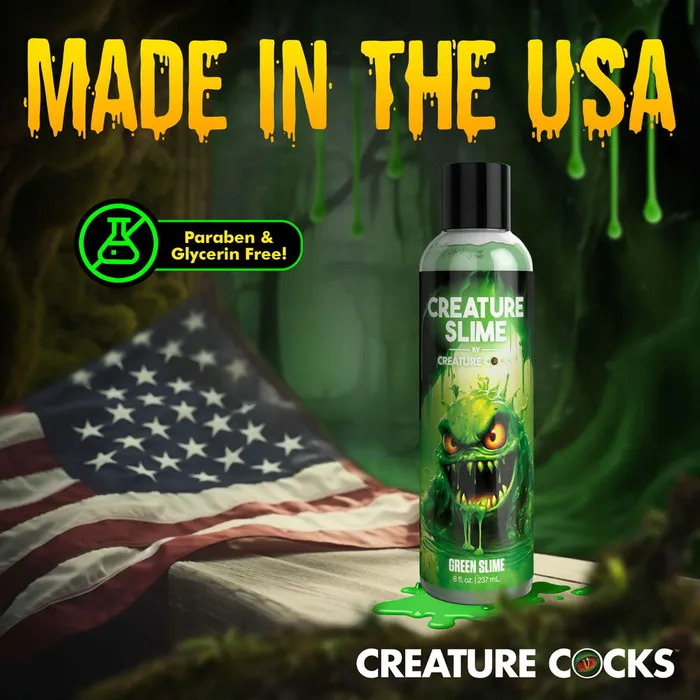 Dildos | XR Brands Creature Slime by Creature Cocks - Green Slime - Green Water Based Lubricant - 237 ml Bottle Dildos | XR Brands Creature Slime by Creature Cocks - Green Slime - Green Water Based Lubricant - 237 ml Bottle