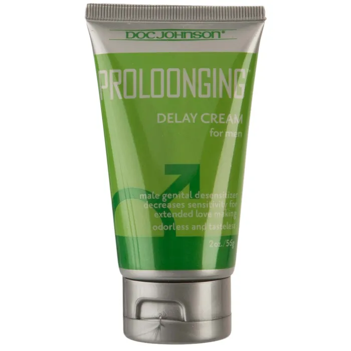Doc Johnson Female Sex Toys Proloonging Delay Cream for Men 2 Oz Boxed