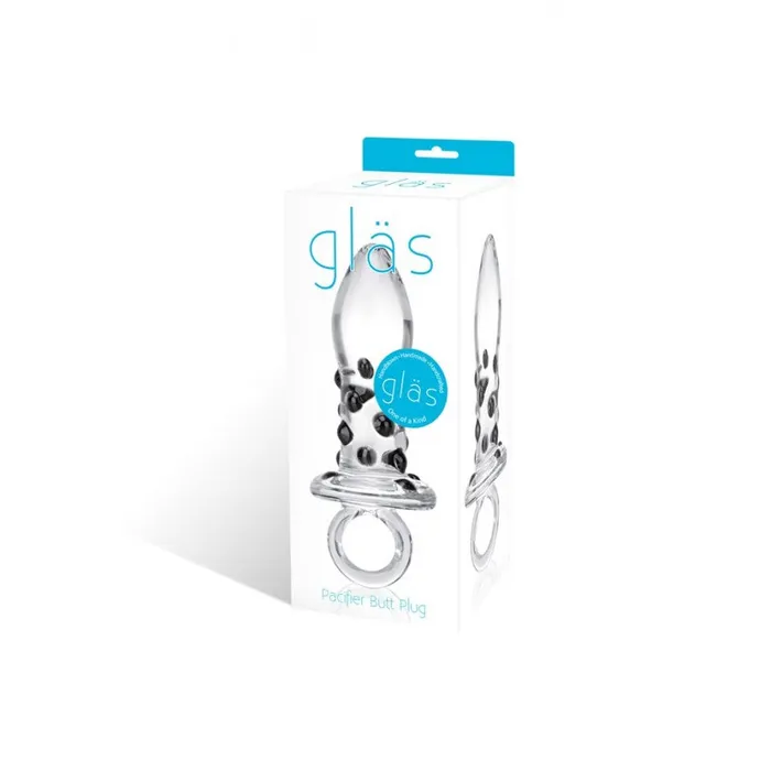 Electric Hustler Lingerie Glas Pacifier Butt Plug Anal