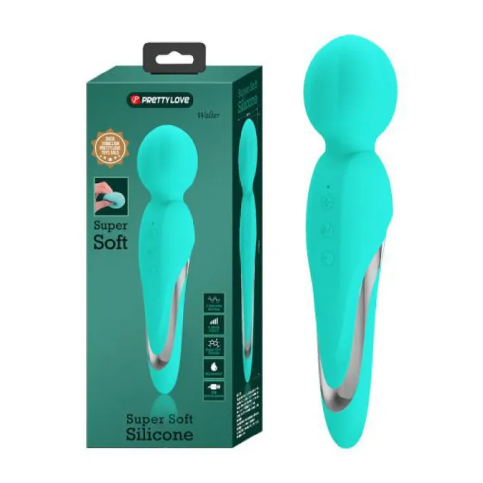 Female Sex Toys | Pretty Love Walter Super Soft Silicone Wand - Seafoam Female Sex Toys | Pretty Love Walter Super Soft Silicone Wand - Seafoam