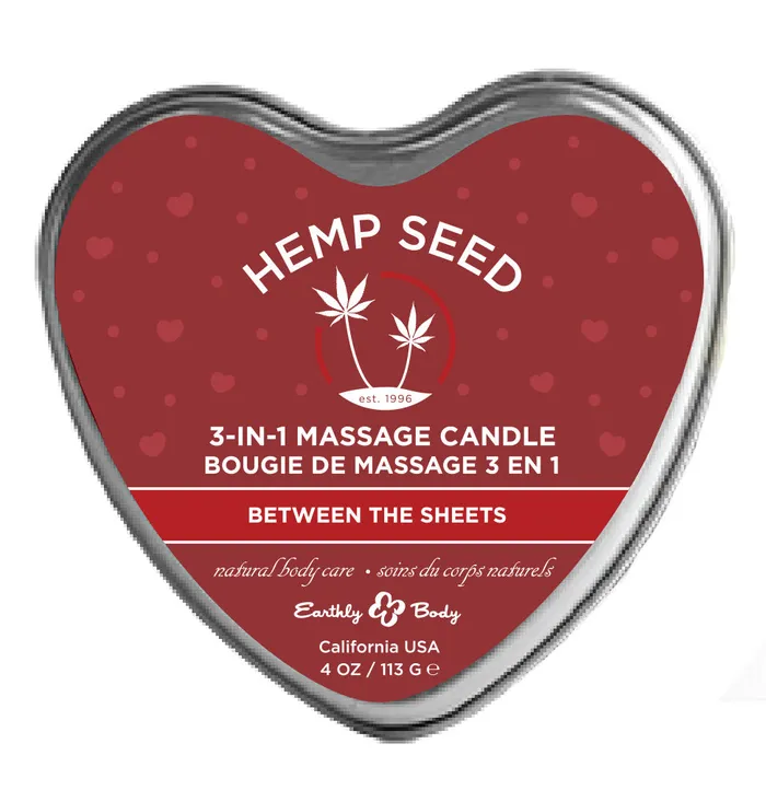 Female Sex Toys Sale Hemp Seed 3in1 Massage Candle Between the Sheets 4oz