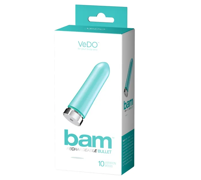 Female Sex Toys VeDO Bam Sensational 10Mode Silicone Bullet Vibrator Indigo