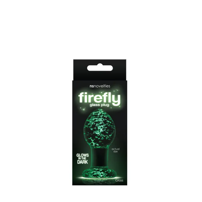 Firefly Glass Plug Medium Clear nsnovelties Anal