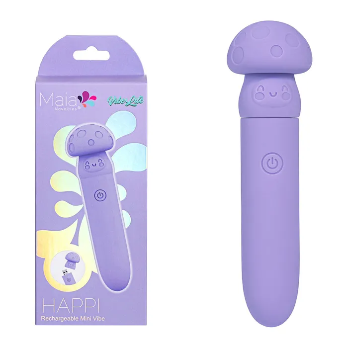 Maia Toys Vibrators Maia HAPPI Purple 111 cm USB Rechargeable Bullet