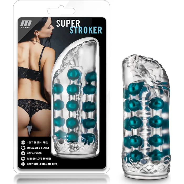 Male Sex Toys M for Men M for Men Super Stroker Clear