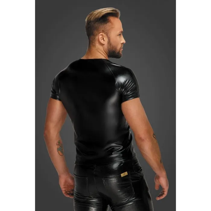 Male Sex Toys | Noir Wetlook T-Shirt with Snake Wetlook Sleeves Male Sex Toys | Noir Wetlook T-Shirt with Snake Wetlook Sleeves
