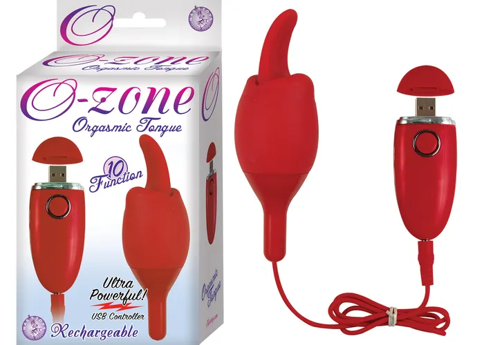 Nasstoys Ozone Orgasmic Tongue Red Vibrators