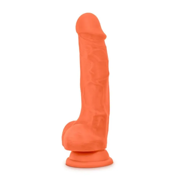 Neo Elite 75 Inch Silicone Dual Density Cock With Balls Neon Orange Blush Novelties Female Sex Toys Neo Elite 75 Inch Silicone Dual Density Cock With Balls Neon Orange Blush Novelties Female Sex Toys