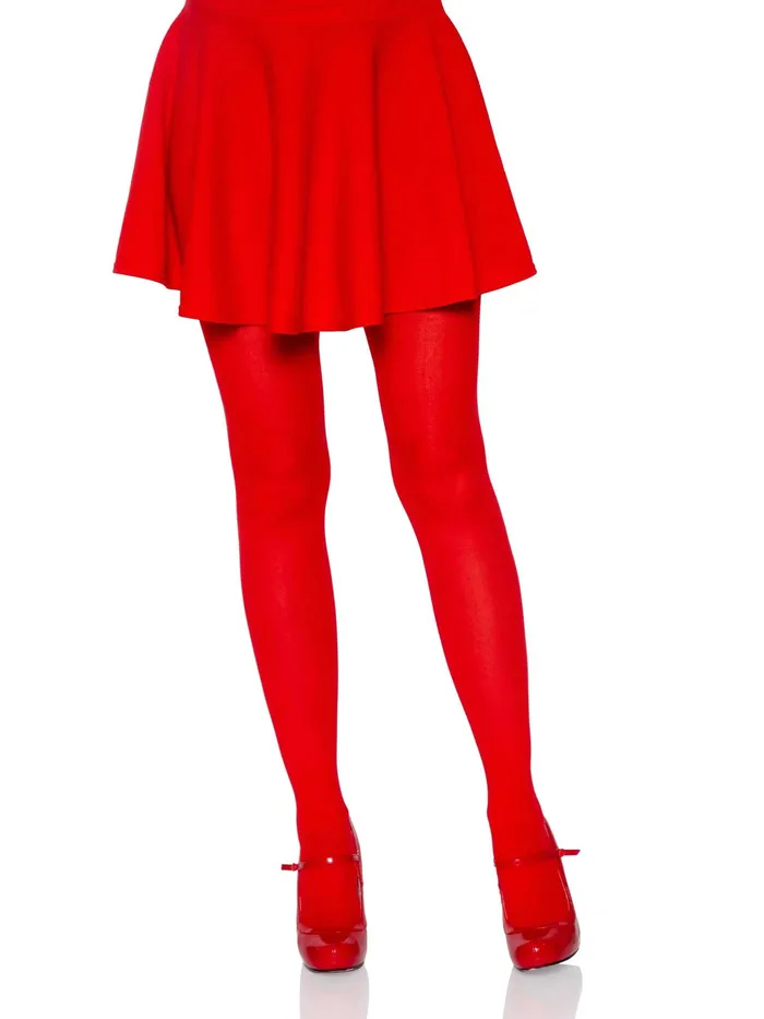 Nylon Tights One Size Red Leg Avenue Vibrators