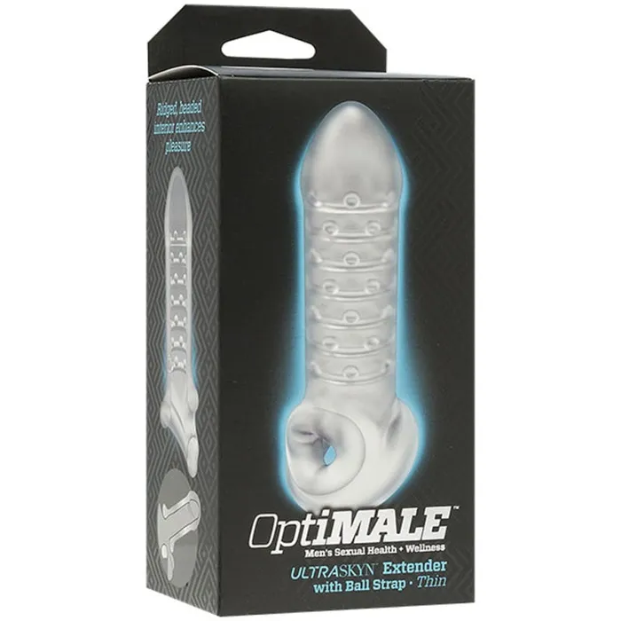 Optimale Extender With Ball Strap Thin Frost Doc Johnson Male Sex Toys