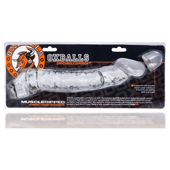 OxBalls Dildos Muscle Ripped Cocksheath Clear