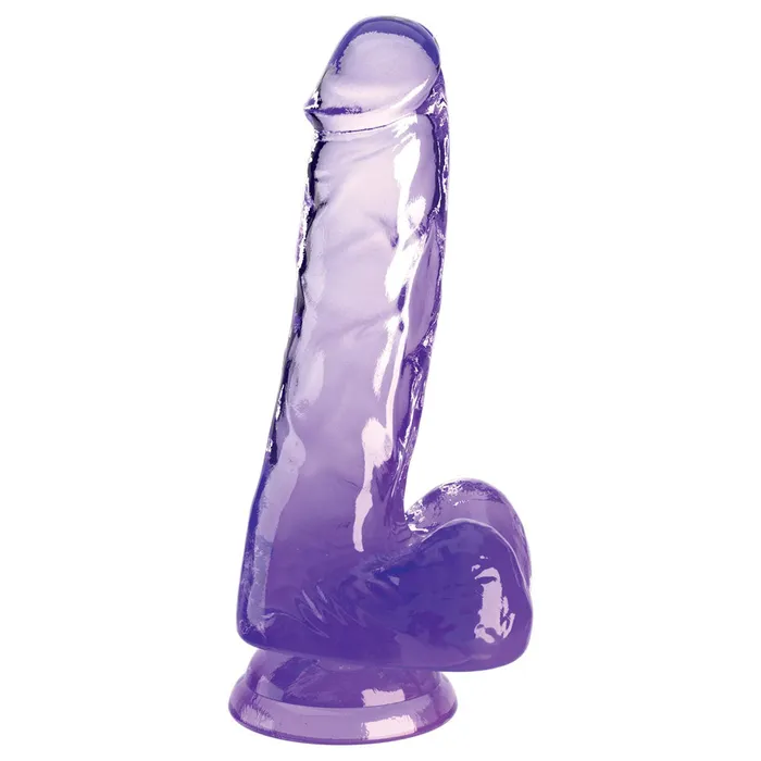 Pipedream King Cock Clear 6'' Cock with Balls - Purple-(pd5752-12) | Dildos Pipedream King Cock Clear 6'' Cock with Balls - Purple-(pd5752-12) | Dildos
