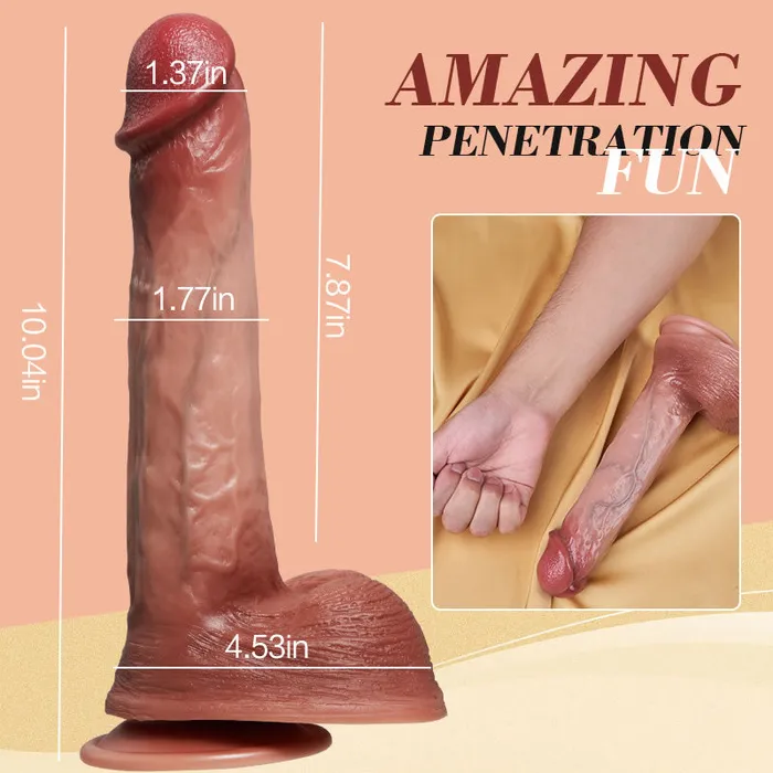 Playfulsextoy Female Sex Toys | Frank - Thrusting Vibrating Heating Lifelike Dildo