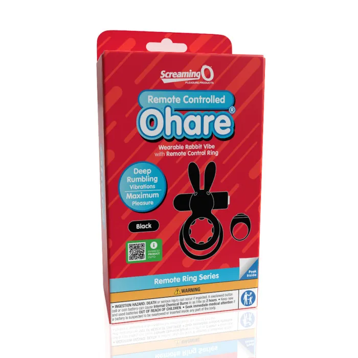 Screaming O Couples | Screaming O Remote Controlled Ohare Vibrating Ring - Black Screaming O Couples | Screaming O Remote Controlled Ohare Vibrating Ring - Black