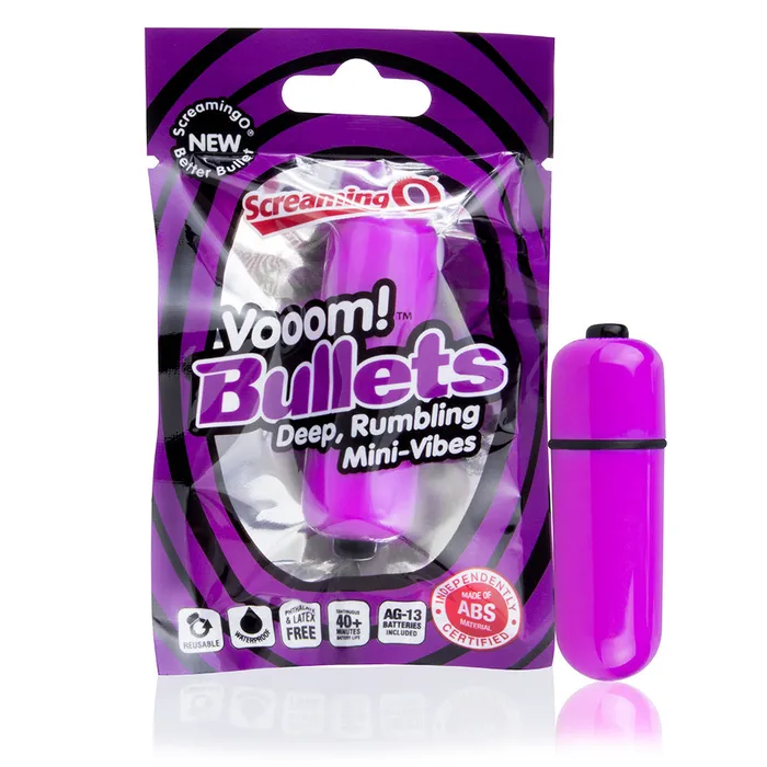 Screaming O Female Sex Toys Vooom Bullets Portable Pleasure with Powerful Vibrations