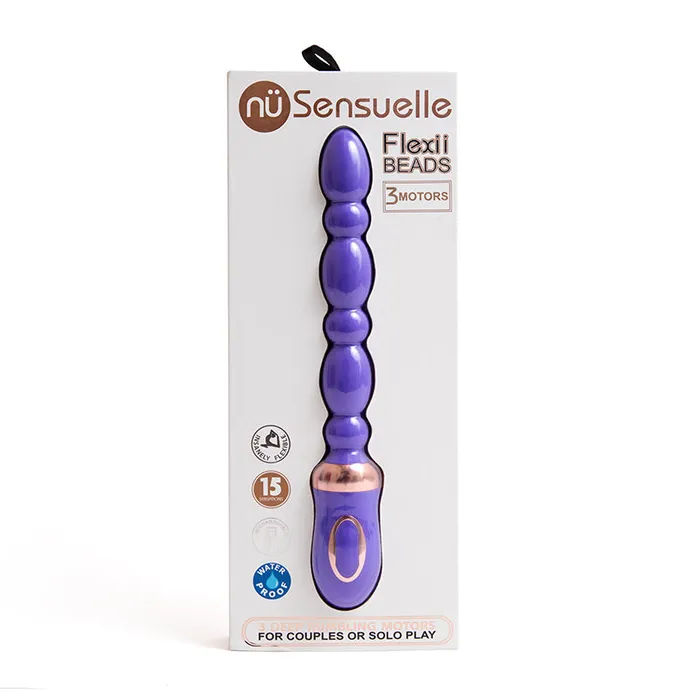 Sensuelle Flexii Beads Electric Blue Nu Sensuelle Vibrators