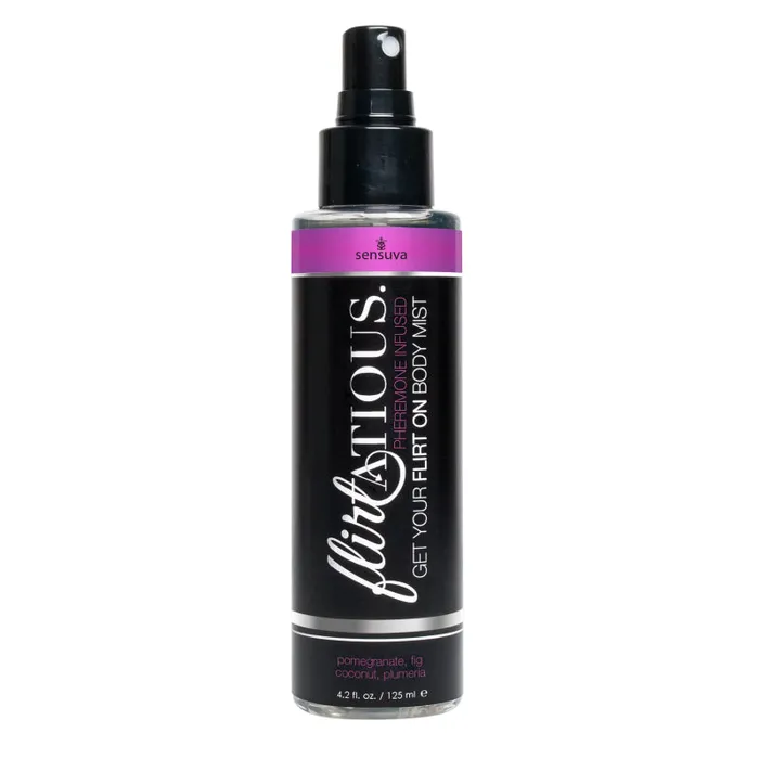 Sensuva Female Sex Toys Flirtatious Pheromone Infused Body Mist Pomegranate Fig Plumeria 42 floz 125ml Sensuva Female Sex Toys Flirtatious Pheromone Infused Body Mist Pomegranate Fig Plumeria 42 floz 125ml