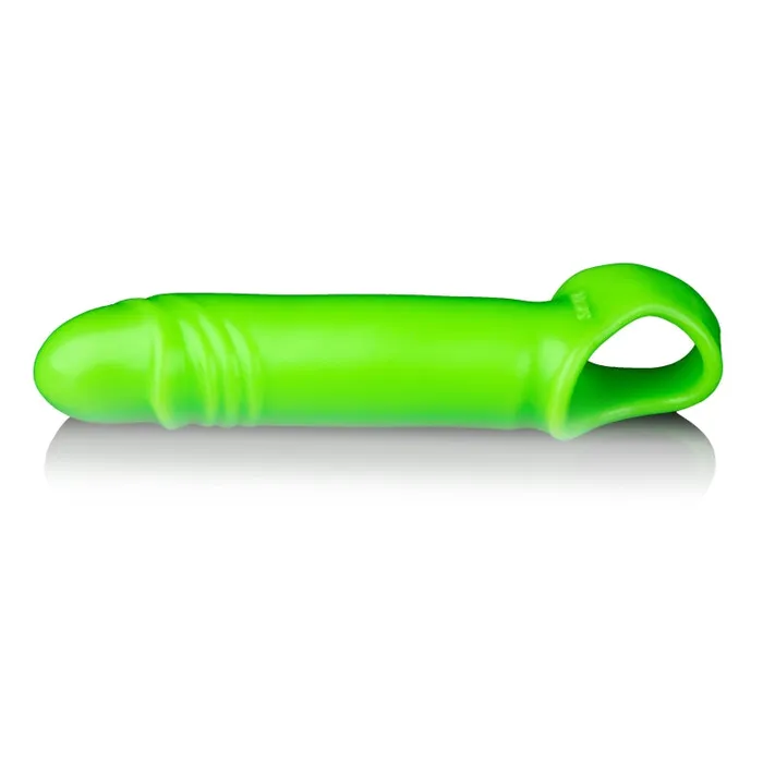 Shots Ouch Smooth Stretchy Penis Sleeve Glow in the Dark Male Sex Toys