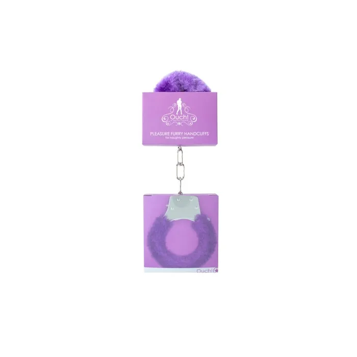 Shots Ouch Vibrators Pleasure Handcuffs Furry Purple